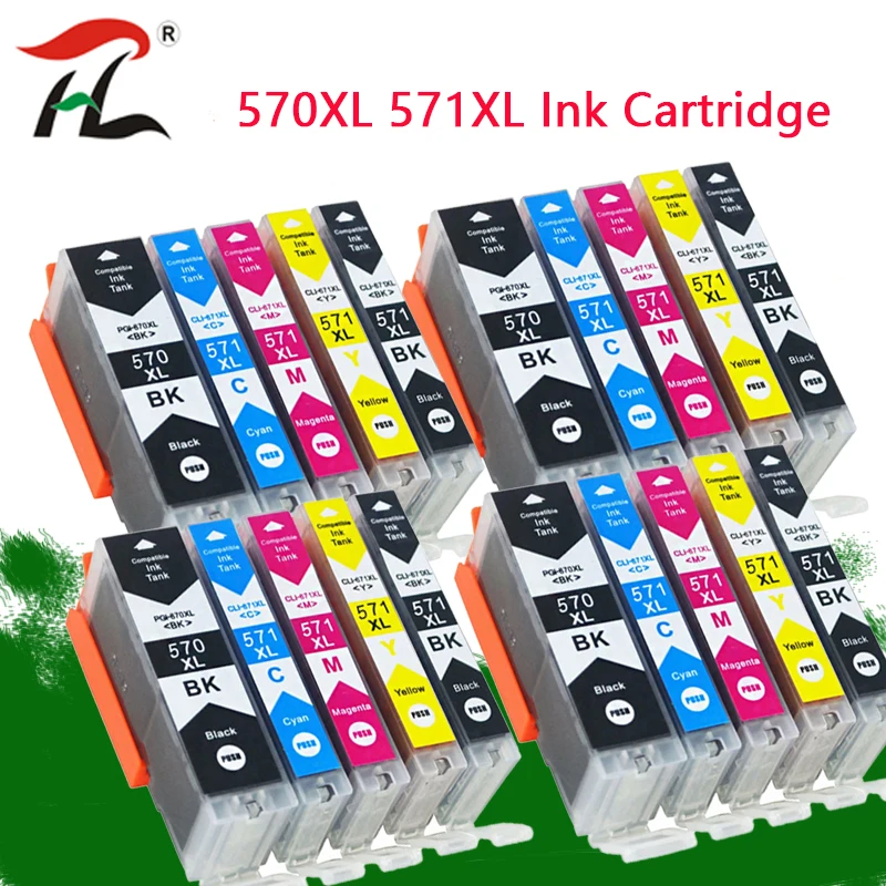 

YLC PGI570 PGI-570 CLI-571 Совместимый картридж для Canon PIXMA MG5750 MG5751 MG5752 MG5753 MG6850 MG6851 MG6852 принтер