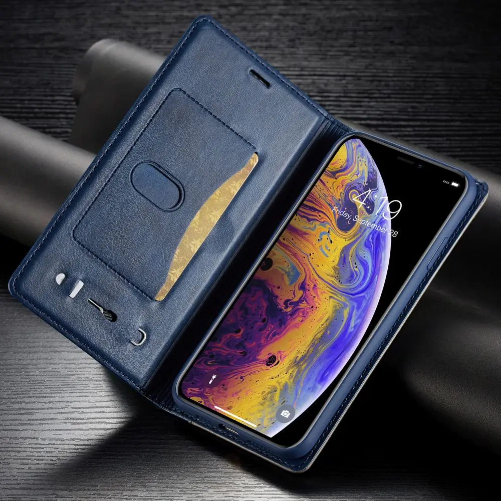 LAPOPNUT мягкий кожаный чехол для IPhone SE 2020 11 Pro Max X Xr Xs 6 6S 7 8 плюс Чехол-портмоне с