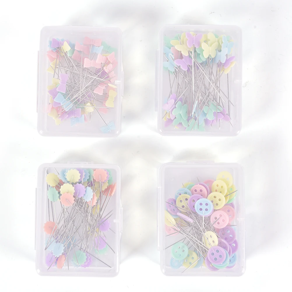 

50pcs/set Patchwork Pins Flower Button Head Pins DIY Quilting Tool Sewing Accessories Sewing Patchwork Pins
