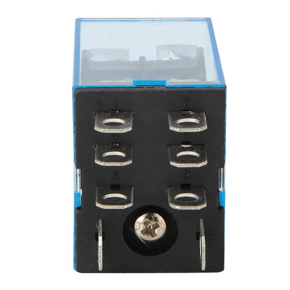 

DPDT Relay HH62P-L Silver Contacts W/ Transparent Shell With Socket 10A 12VDC