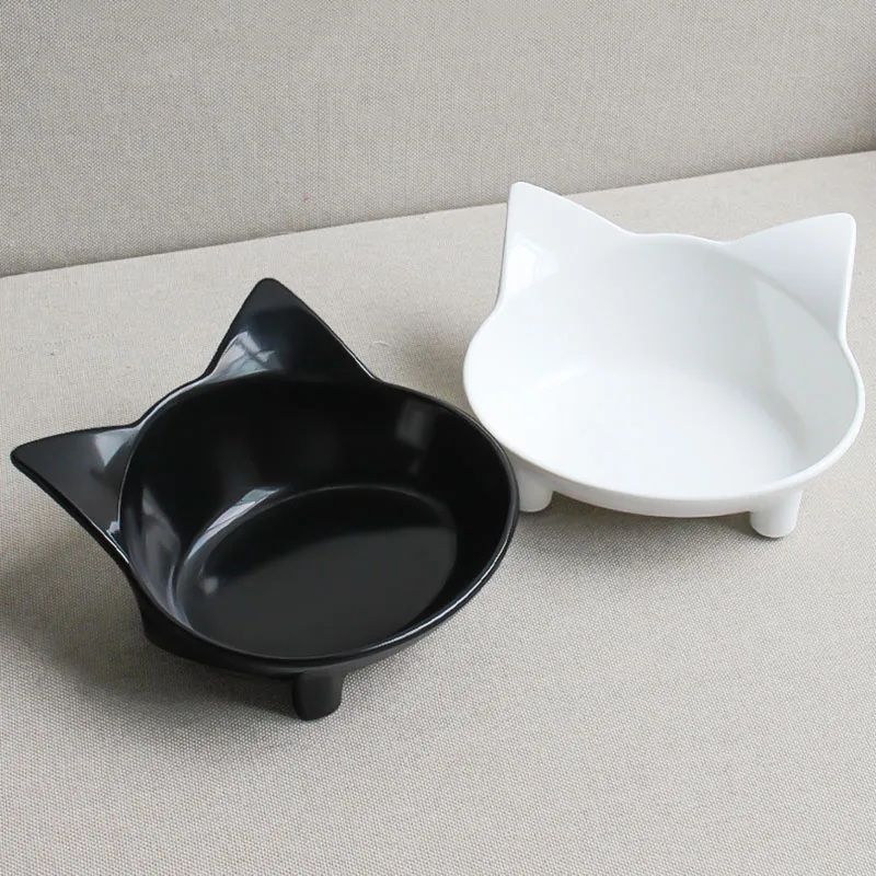 С постепенным увеличением кошка Еда чаши широкий блюдо Нескользящие Коврик для