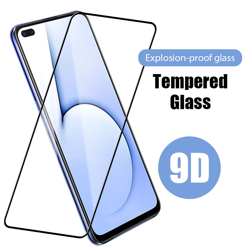 

9D закаленные Защитные пленки для Realme X2 Pro X7 X50 M 5G X3 XT X Lite, Защитное стекло для Realme Q2 Pro Q2i C11 C3 C15 C12 C17, пленка