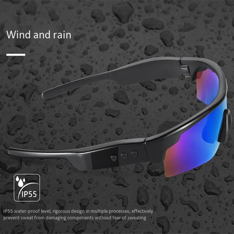 Online Kacamata Hitam Modis Ponsel Pintar Headset Bluetooth Kacamata Headphone Nirkabel Pemutar Musik Kacamata Hitam Panggilan Ponsel Earphone