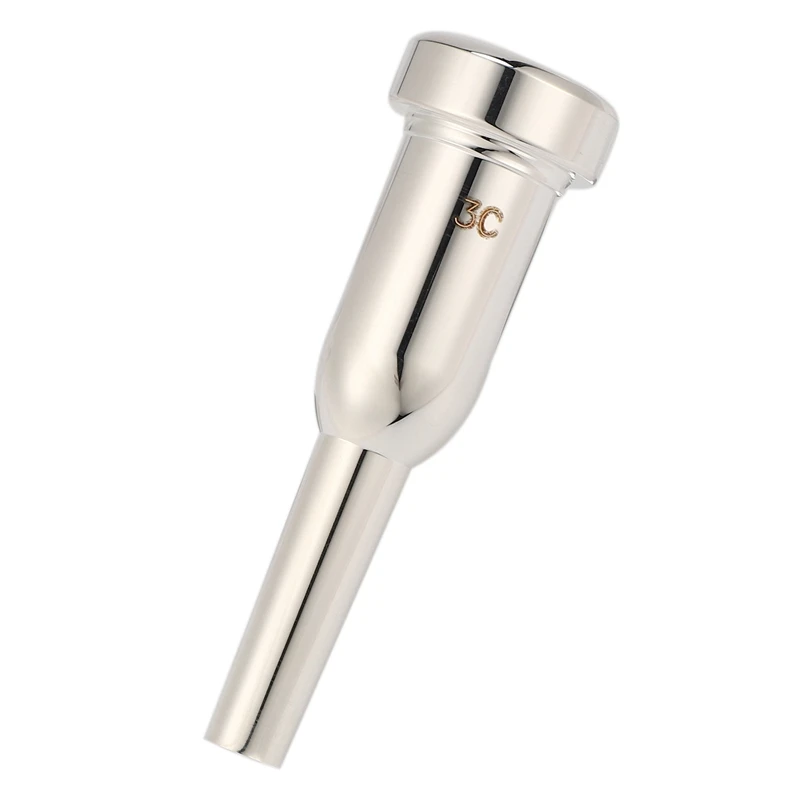 Trumpet Mouthpiece Meg 3C Size Silver for Bach Beginner Musical Accessories Parts with LOGO | Спорт и развлечения