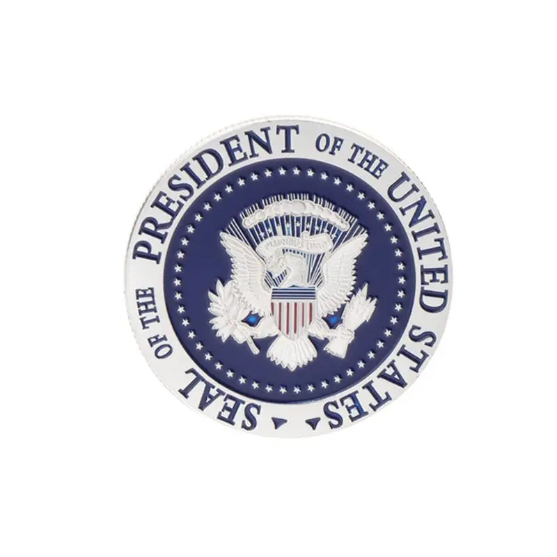 2020 президент Дональд Дж. Памятная монета Орел с серебряным и золотым покрытием 1