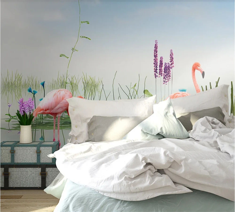 Пользовательские 3D обои росписи современный простой небольшой свежий Лотос пруд