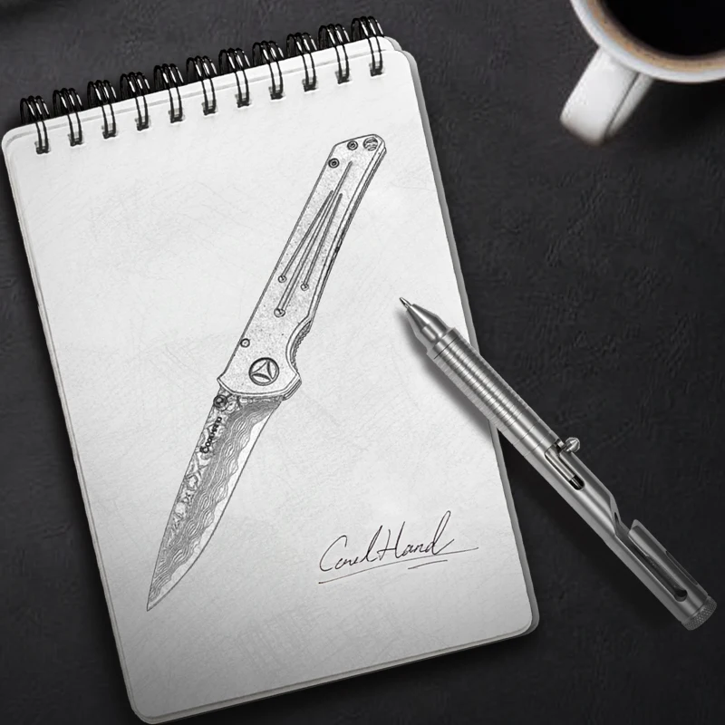 Титан сплава тактическая ручка Бизнес Болт набор металлических ручек простая