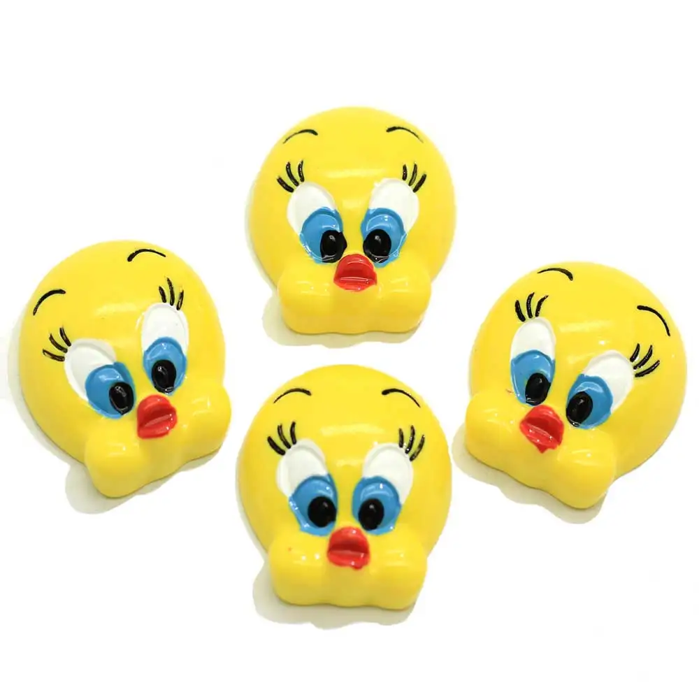 20/50 шт. Мультяшные милые большие глаза утка резиновые животные плоская спина