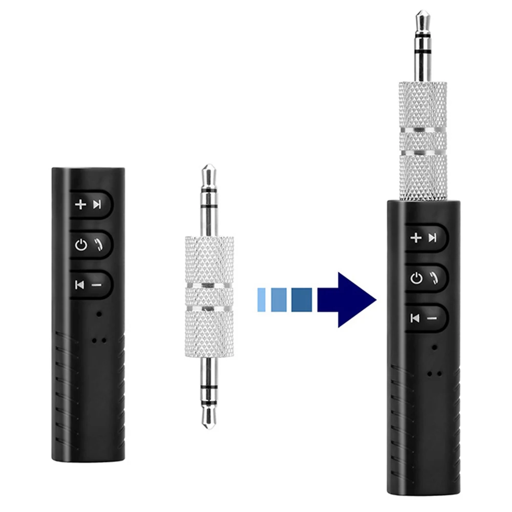 Автомобильный Bluetooth приемник Bluetooth наушники Aux Bluetooth громкой связи Вызов Bluetooth музыкальный аудио приемник передатчик Авто адаптер