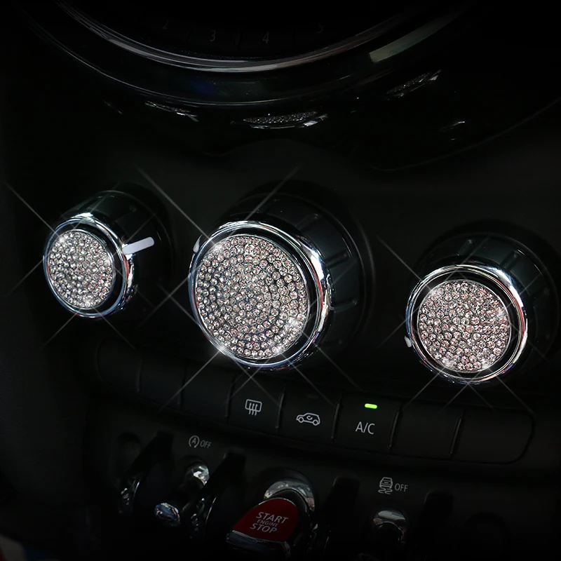 Шикарные украшения для интерьера автомобиля комбинация аудио медиа кристаллов