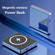 2022 New 10000mAh Magnetic Power Bank 15W Fast Wireless Charging For iphone 13 12 Pro Max Portable Mobile Phone External Battery