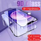 Закаленное стекло 9D с полным покрытием для iPhone 11, 12 Pro, XS Max, защита экрана на iPhone 12 Mini, X, XR, 6s, 7, 8 Plus, SE, защитное стекло