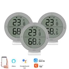 Термометр-Гигрометр Tuya, Wi-Fi, с ЖК-дисплеем, поддержка Alexa, Google Assistant