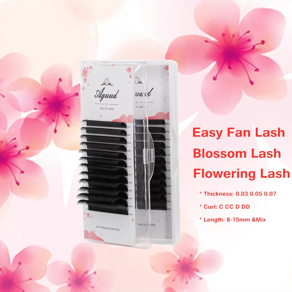 

AGUUD Easy Fanning Eyelashes for Extensions Fast Volume Fans Lash Automatic Flowering Blossom Russian Volume Eyelash Extensions