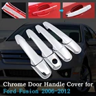 Хромированная крышка автомобильной дверной ручки для Ford Fusion SE Sport 2006  2012, комплект отделки, покрытие внешних аксессуаров 2007 2008 2009 2010 2011