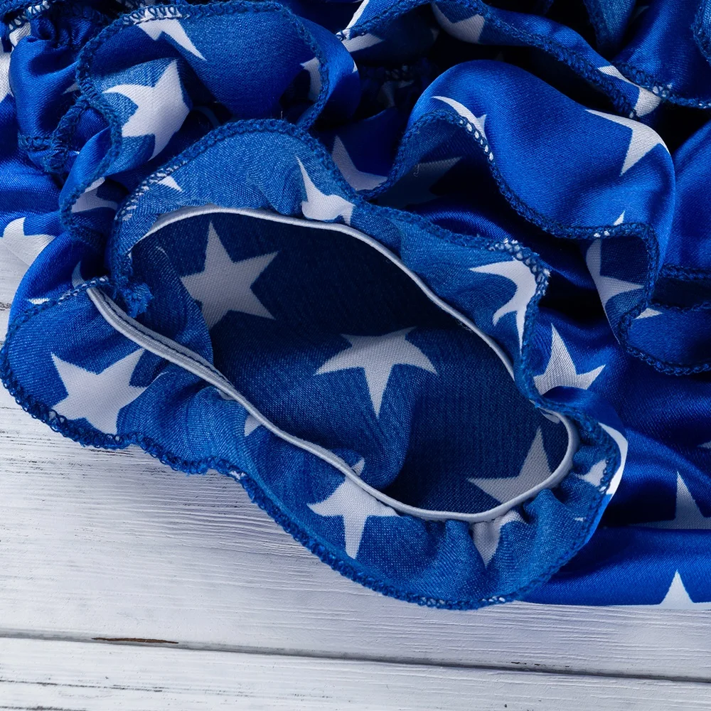 

Festival Summer 3Pcs Newborn Baby Girls American Flag July 4th Bodysuit PP Pant Headband Outfits Short Sleeve Holiday Clothes