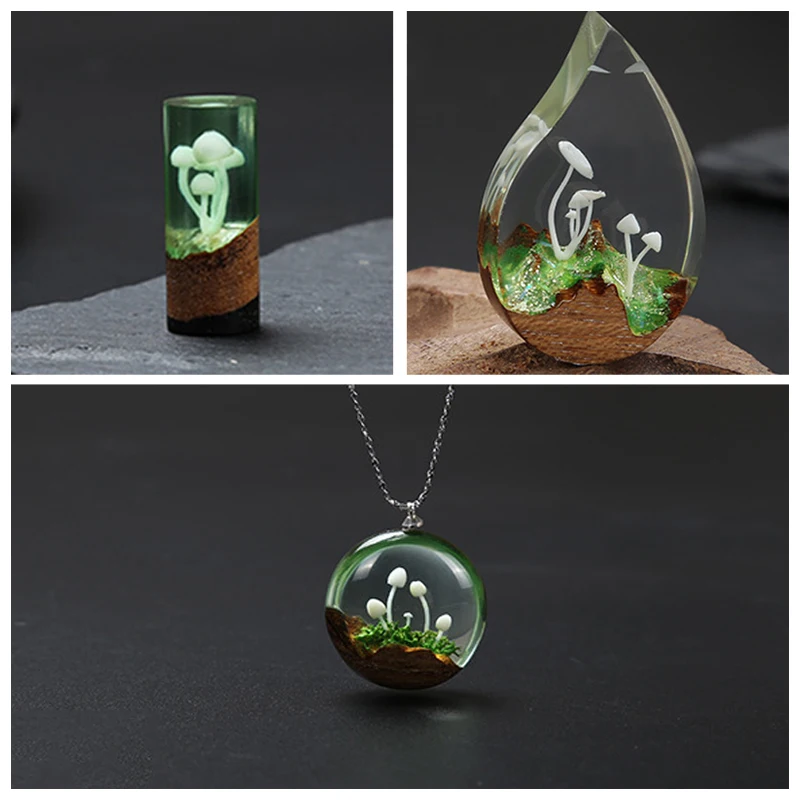 3 шт. эпоксидная мини форма в виде грибов|Ювелирная фурнитура и компоненты| |