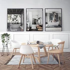 Картина на холсте, домашний декор, детская настенная живопись, панда, жираф, животное в ванной, Модульная картина, скандинавский постер для детской комнаты