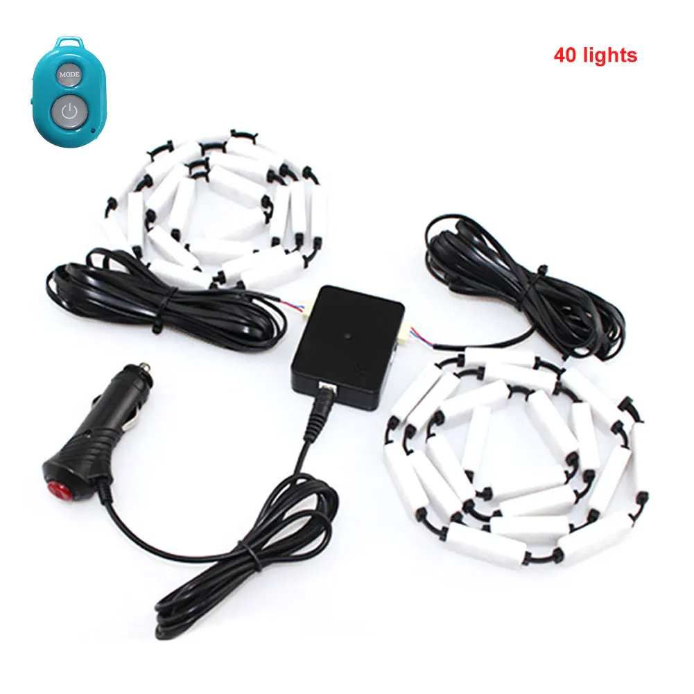 

Car RGB LED Strip Light Auto Atmosphere Lamps Remote Control DIY Music Car Interior Decorative Warning Lights Car Accessories