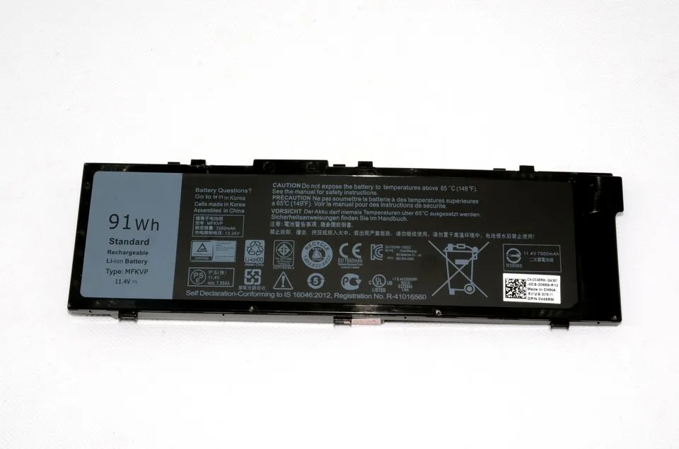 Оригинальный аккумулятор JIGU для ноутбука 0FNY7 T05W1 MFKVP Dell Precision 7510 7710 m7710 7720 11 4 V