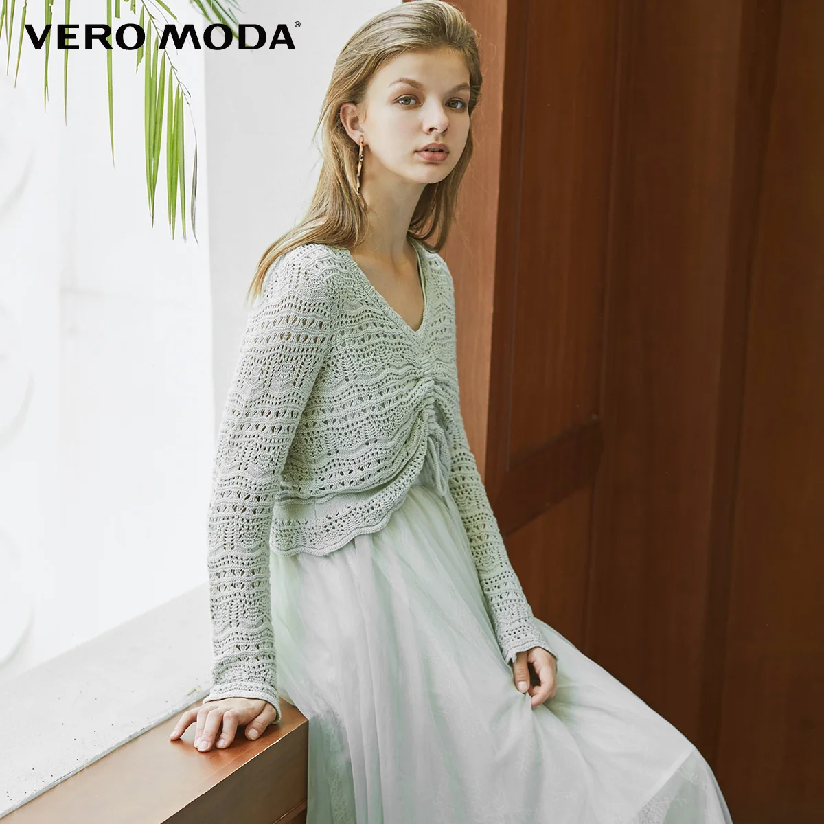 Vero Moda женское платье средней длины с трапециевидной подкладкой | 319446520 - Цвет: A01 Dewkist