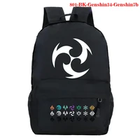game genshin impact print backpack school bags for teenage boys fashion backpack men children bookbags harajuku bag pack mochila