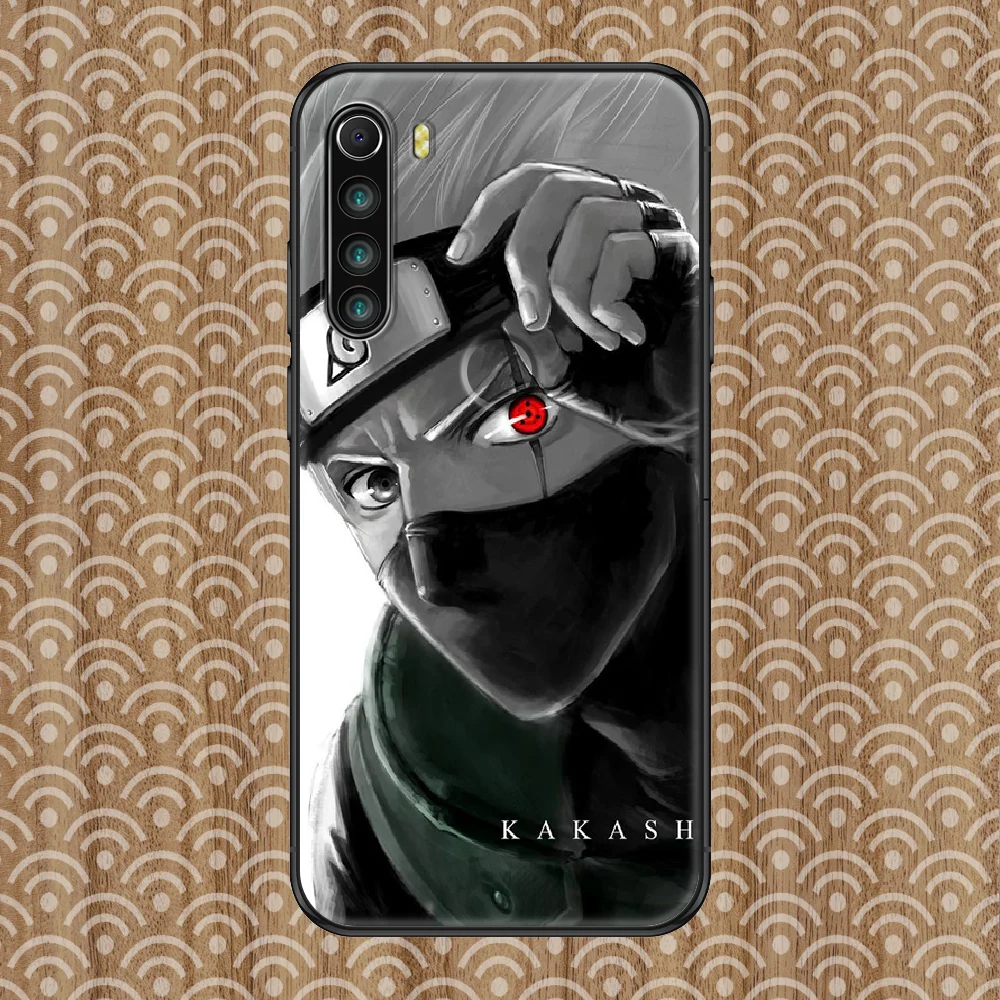 

Hatake Kakashi Uchiha Sasuke Phone case For Xiaomi Redmi Note 7 7A 8 8T 9 9A 9S 10 K30 Pro Ultra black luxury hoesjes painting