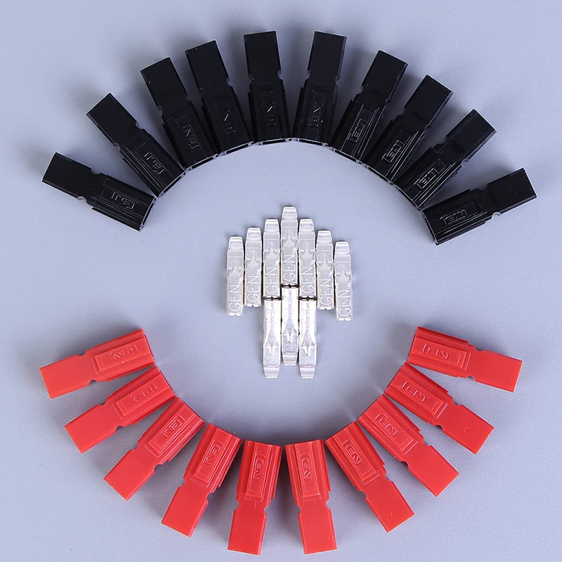 Набор инструментов 20 шт. = 10 пар 5 черных и красных корпусов AMP 30 А 600 В Powerpole