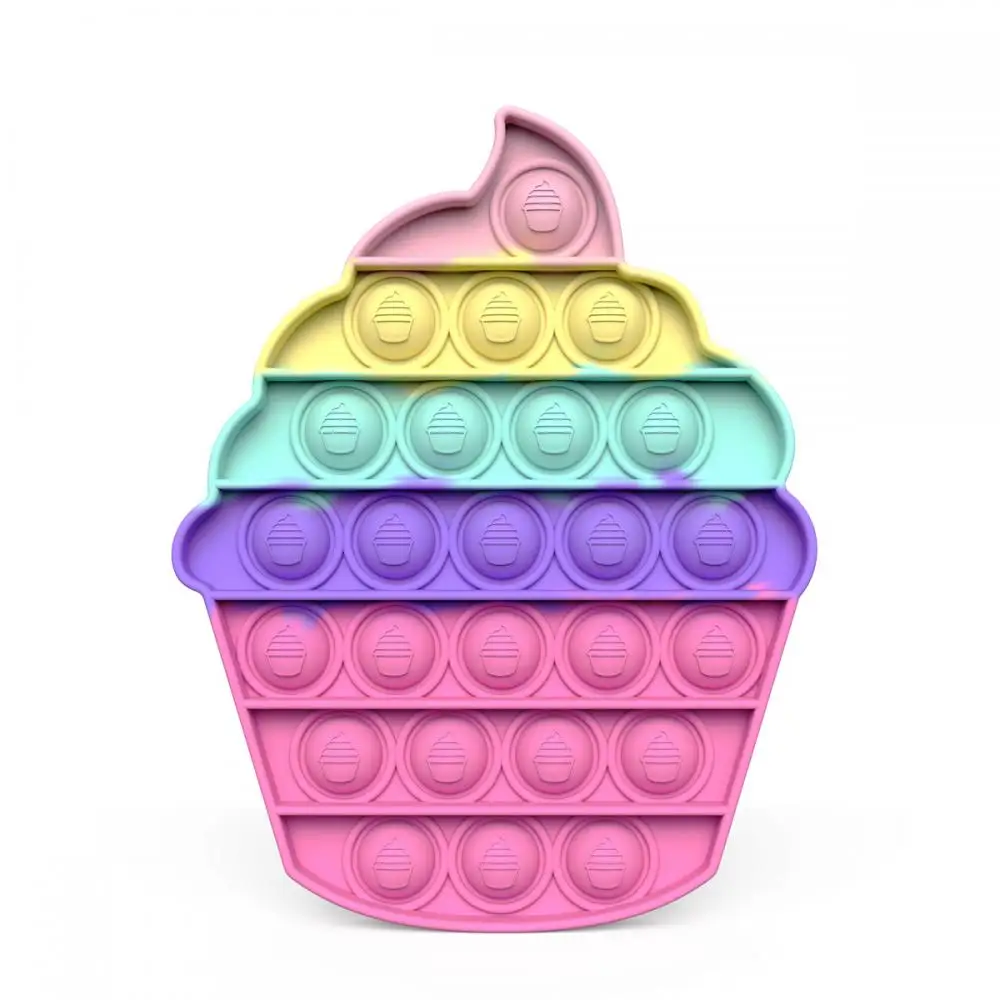 Kawaii Infinity Cube-juguetes para ni&ntilde;os, pastel rosa, Burbuja de empuje para autismo, necesidades especiales, juguete para aliviar el estr&eacute;s, regalos-2