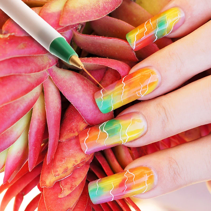 3 шт. профессиональные косметические кисти набор для ногтевого дизайна рисунок