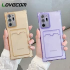 Роскошный чехол-кошелек с отделением для карт для Samsung Galaxy A32 5G A52 A12 A42 A72 A02 Note 20 S21 Ultra S20 FE S10 Plus, прозрачный чехол