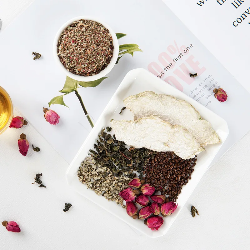 Чай в виде белой тыквы листьев лотоса розовый чай 160 г улун с мешками для здоровья