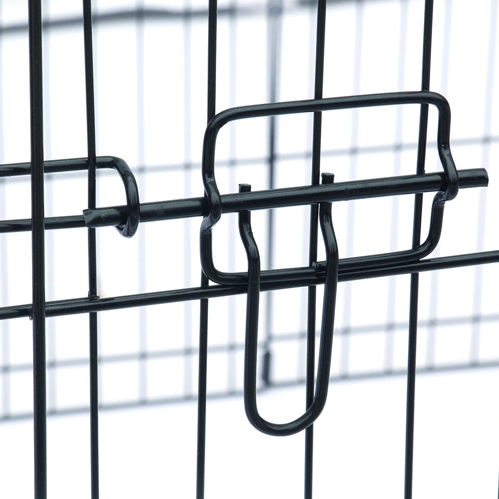 

24" Tall Wire Fence Pet Dog Cat Folding Exercise Yard 8 Panel Metal Play Pen