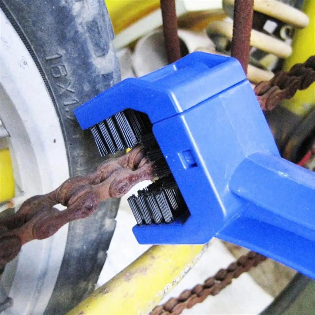 Щетка для чистки цепи мотоцикла инструмент удаления грязи тормоза устройство