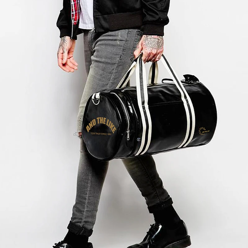 Спортивная сумка на плечо для мужчин и женщин, портативный мессенджер, цилиндрическая дорожная сумка для тренировок и баскетбола, Спортивн... от AliExpress WW