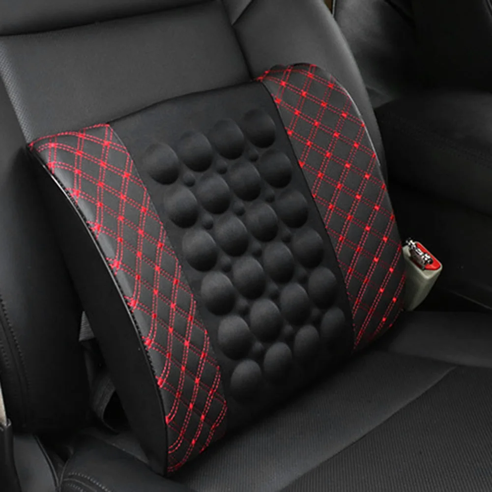 

Car Cushion Lumbar Massager Support Electric Seat Back Cushion Brace with Elastic Band for Auto Office Seat Supports