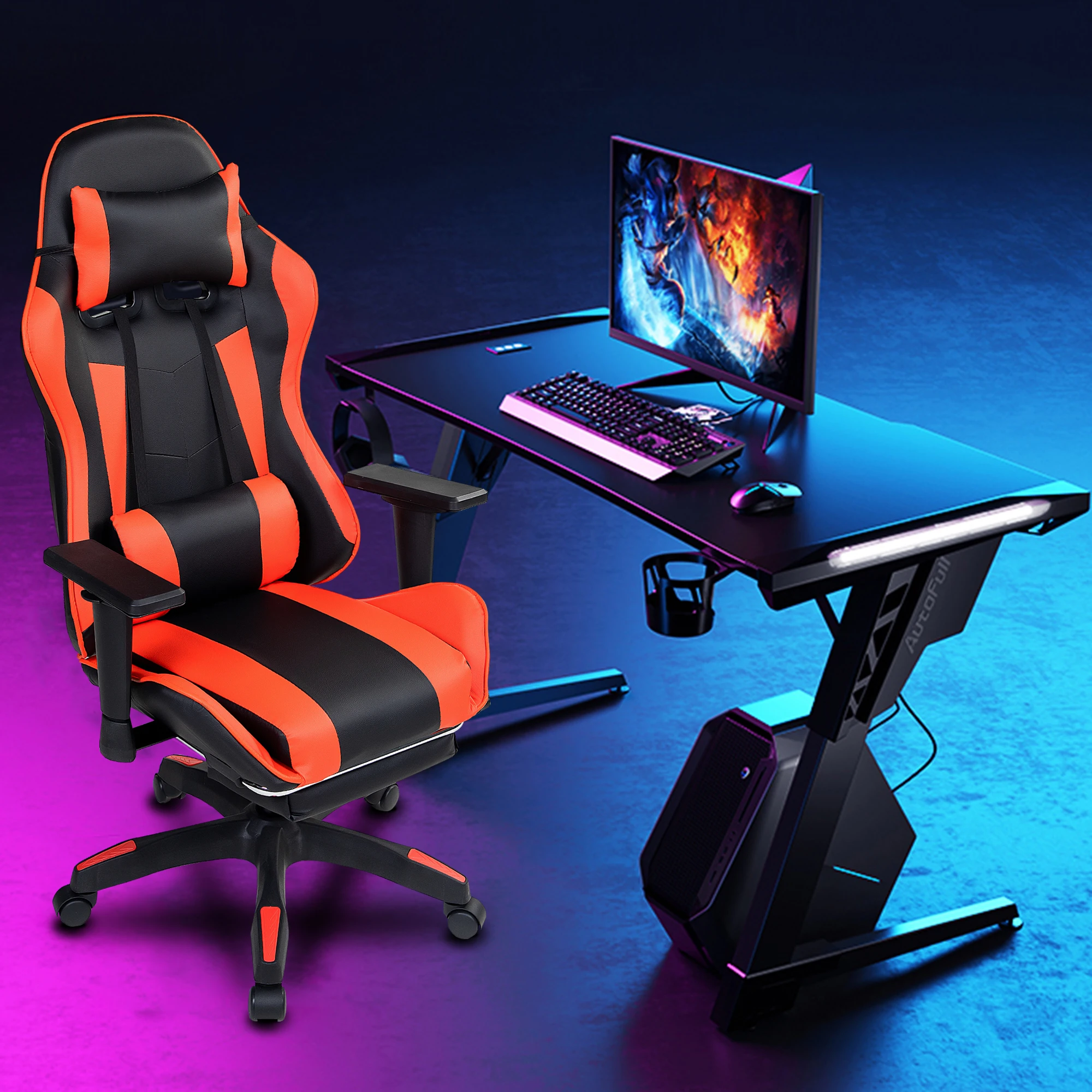 

2021 компьютерное игровое кресло, безопасное и эргономичное кресло с высокой спинкой для игр Wcg