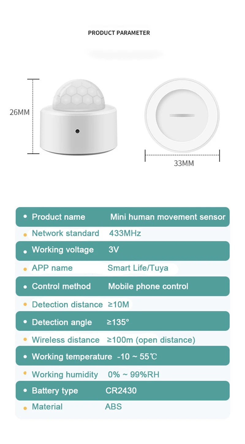 Anti-pet Infrared Smart Alarm Graffiti Wireless Detector 433MHZ Human Motion Sensor For Home Office Security | Безопасность и