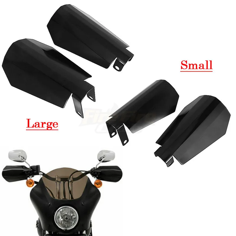 

Motorcycle Metal Black Large Small Hand Guards Guard For Harley Electra Street Road glide Road king Bagger Right Left Handguard