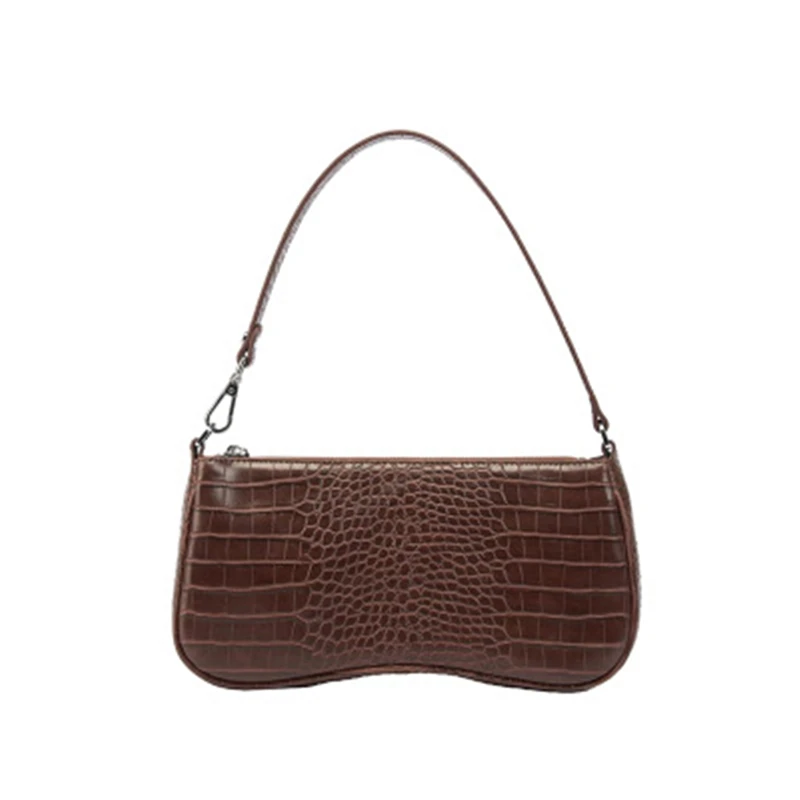 

Fashion new handbag retro pattern crocodile niche design all-match shoulder bag underarm bag small bag baguette bag small