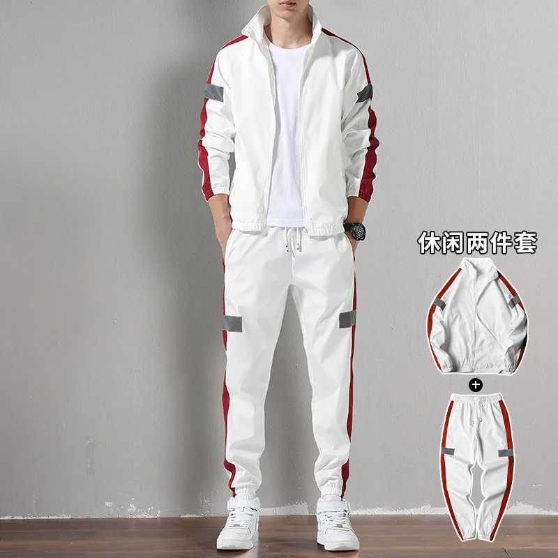 

Мужские повседневные комплекты, спортивные костюмы, подходящие весенне-осенние модные трендовые спортивные костюмы, мужская одежда BC50TZ