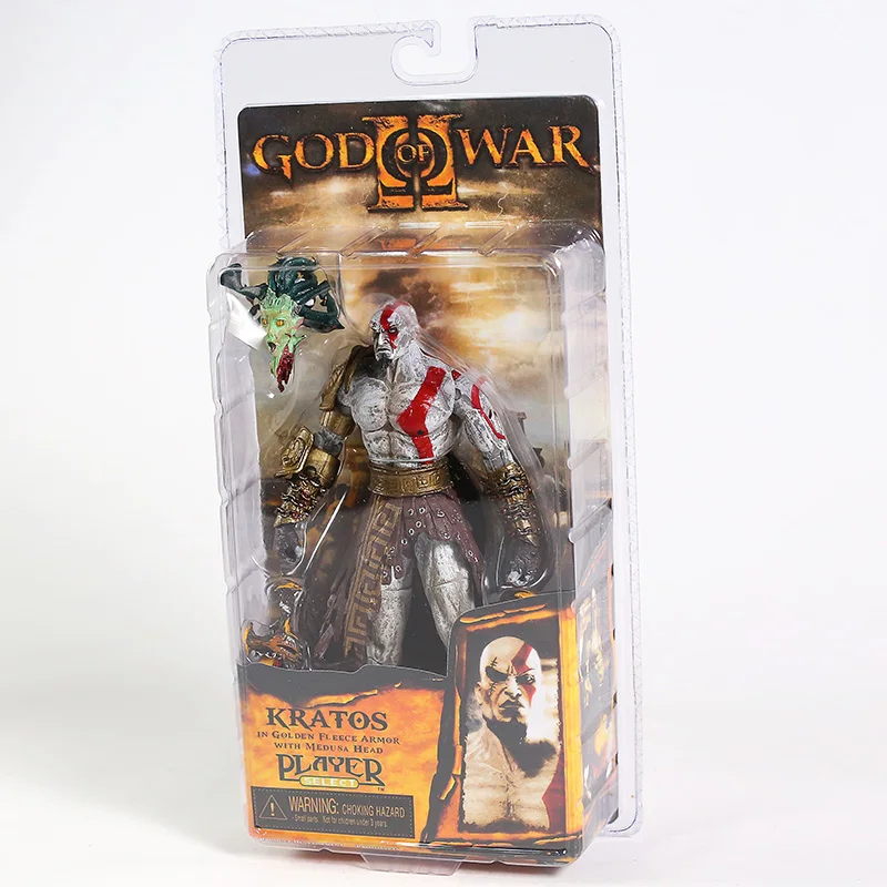 God of War 7 5 &quotNECA Kratos в золотой флисовой броне с головой Medusa ПВХ экшн фигурка