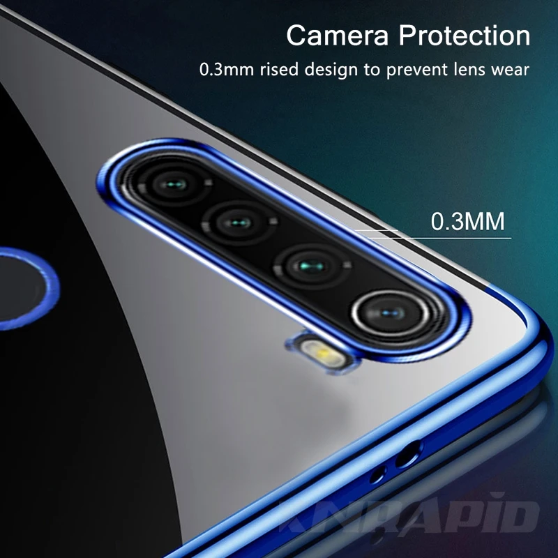 Для Xiaomi Redmi 8 Note Pro 8T 8A чехол из мягкого ТПУ прозрачный с покрытием для 10 CC9 Чехол |