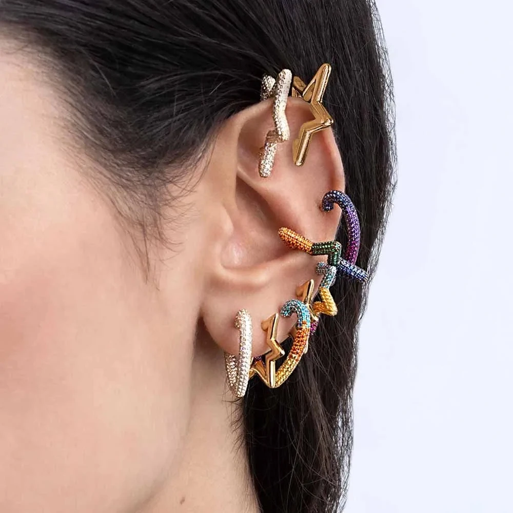 Серьги из стерлингового серебра 925 пробы прямоугольные серьги многоцветные моно