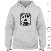 gym tonic hoodies long sleeve gym tonic present slogan funny fitness anti fitness gin and tonic drinks