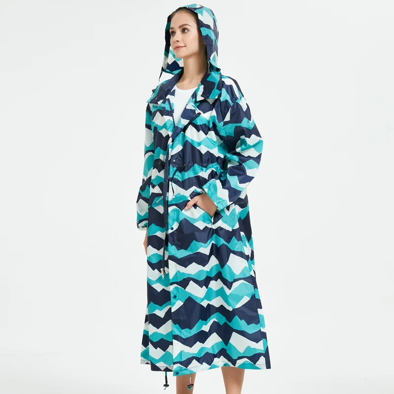 Новая модная удлиненная дождевик для мужчин и женщин тонкое пончо