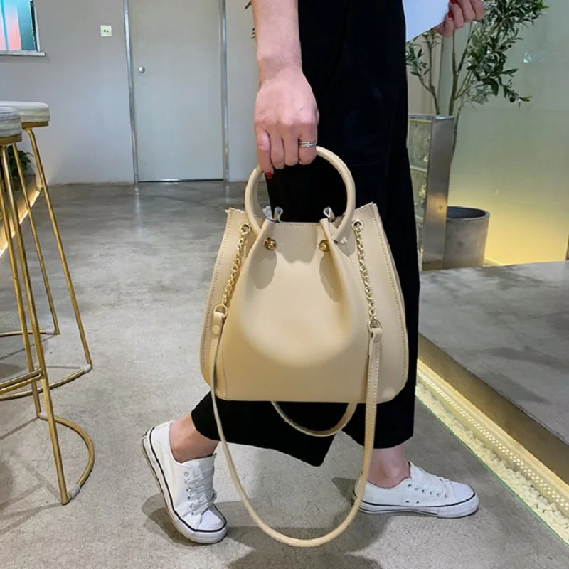 2019 Сумки из искусственной кожи с круглой ручкой для женщин новые сумки через