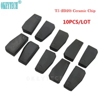 okeytech 10pcslot best car key chip t5 id20 ceramic for car key transponder key id t5 transponder chip copy to id 11 12 13 33
