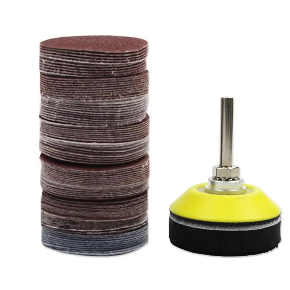 

102PCS/Lot Sanding Discs Pad Kit 2inch/ 50mm Drill Grinder Rotary Tools I80-3000 Grit Sandpapers Tools Kits with Sticky Plate