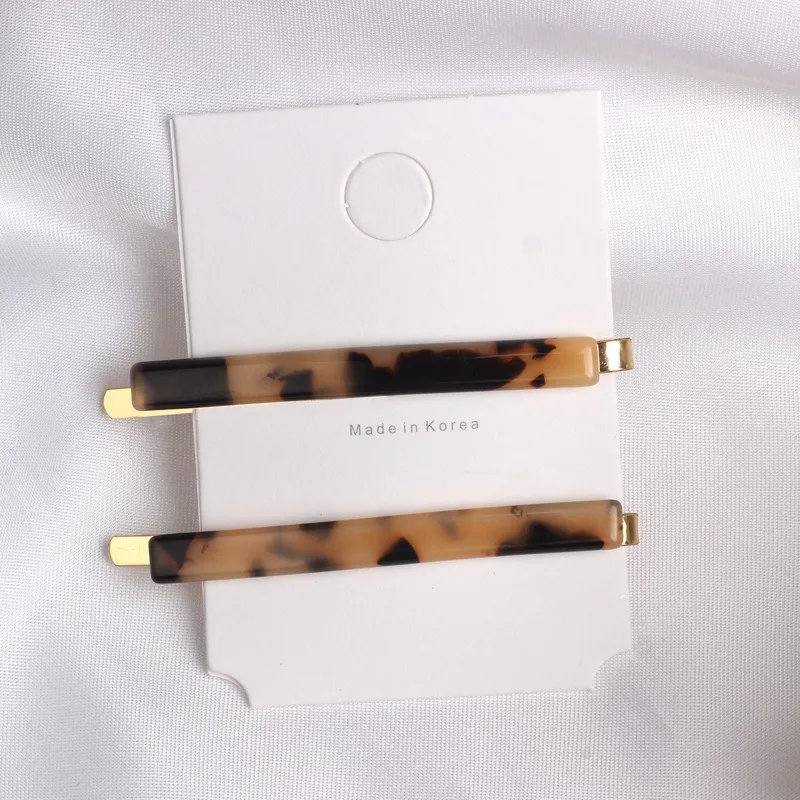 1Pair Japan Acetate Chic Minimalist Cute Acrylic Hair Clip Colorful Grip Barrettes Hairpin Accessories for Women | Красота и здоровье